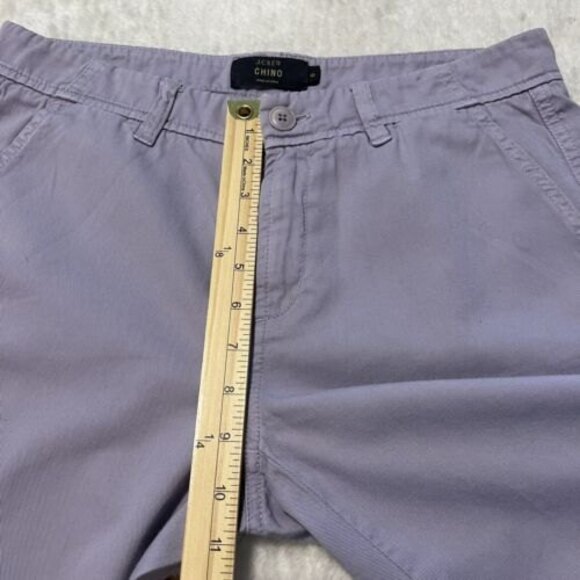 J. Crew Womens Chino Flat Front Slash Pocket Purple Chino Pants Size 6 - Picture 11 of 12